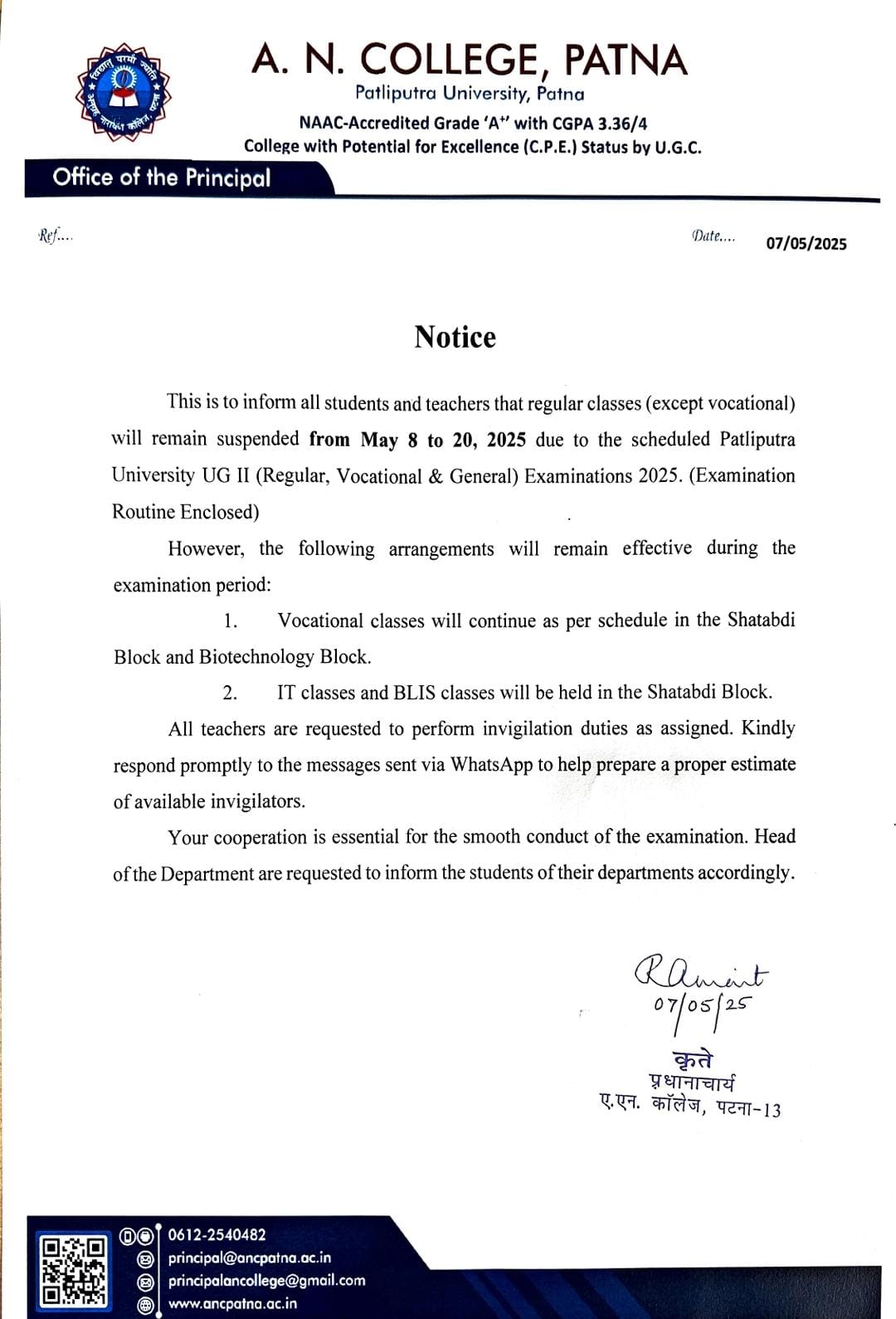 Notice